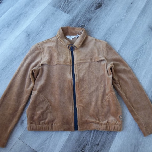 Geoffrey Beene Velour Jacket 1980s Small Zip Up American Designer Jacket - Picture 5 of 9